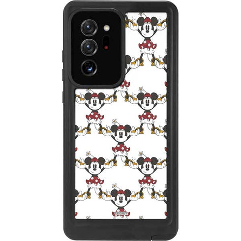 Disney Minnie Mouse Pattern Formation Galaxy Note20 Ultra 5G Waterproof Case